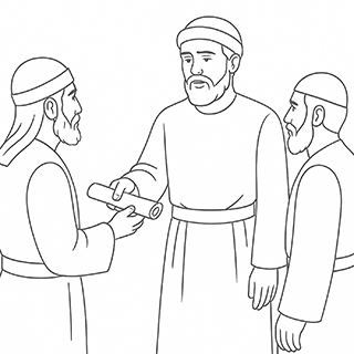 Nehemiah Giving Letters to the Governor