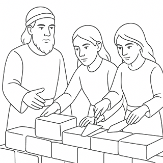 Eliashib the priest and his daughters repair