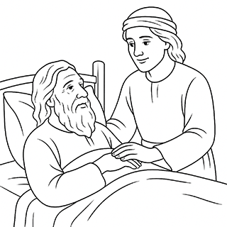 Joseph talking with his father