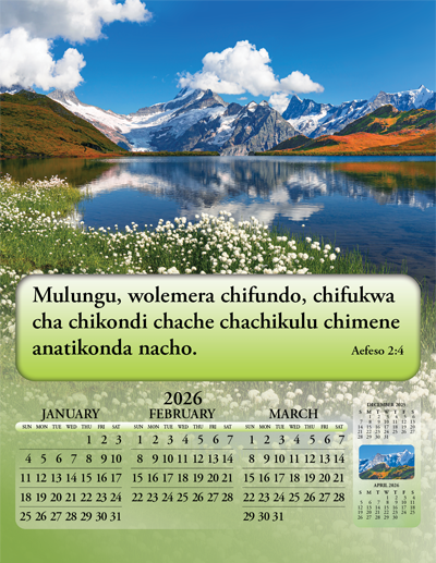2026 Chichewa Joyful News Gospel Calendar