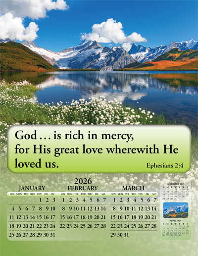 2026 English Joyful News Gospel Calendar