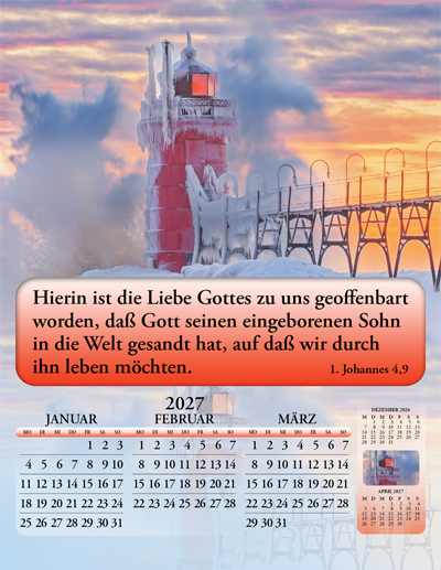 2027 German Joyful News Gospel Calendar: SF4