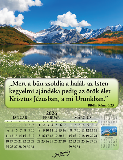 2026 Hungarian Joyful News Gospel Calendar