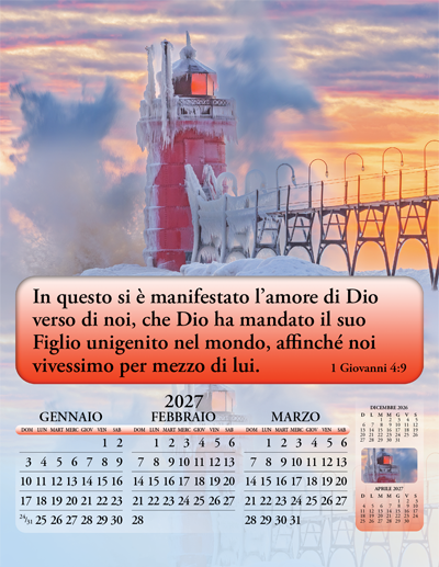 2027 Italian Joyful News Gospel Calendar: SF4
